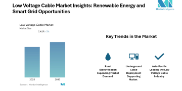Low Voltage Cable Market to Witness Strong Demand Through 2031 Driven by Underground Cable Deployment